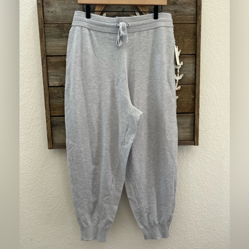 Anthropologie Daily Practice Gray Harem Jogger Sweatpants Lounge pant size L NWT